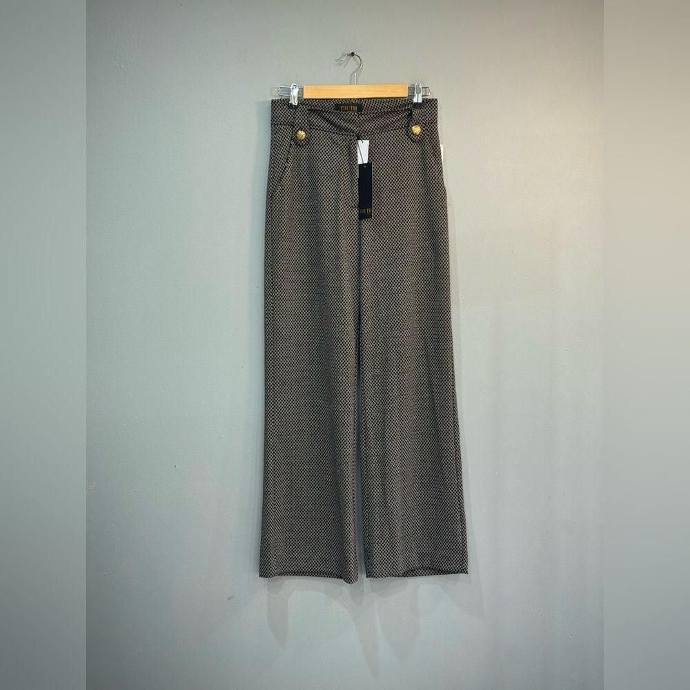 B/W Truth by Republic Patterned Wide Leg Pants Size 6 NWT